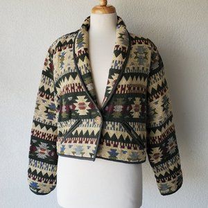 90s Vintage New Identity Southwestern Western Jacket M Cropped